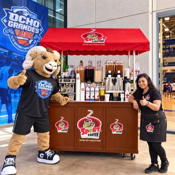 Barra Sport Coffee en un evento deportivo